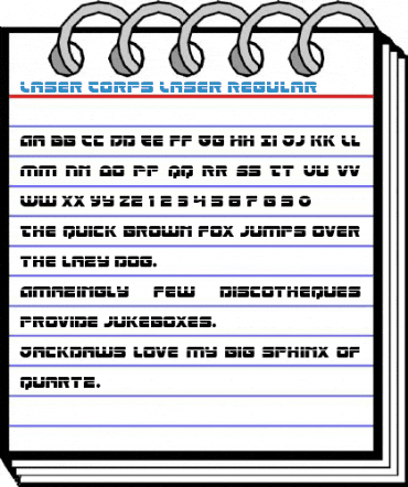 Laser Corps Laser Regular Font