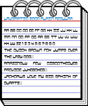Lavomatic 2000 Plain Regular Font