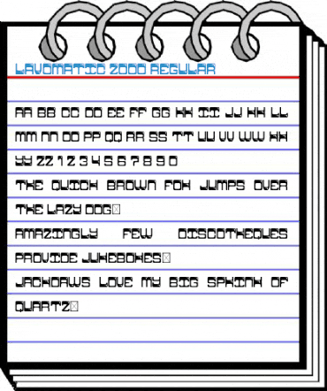 Lavomatic 2000 Regular Font