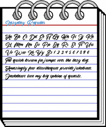 Lazyday Regular Font