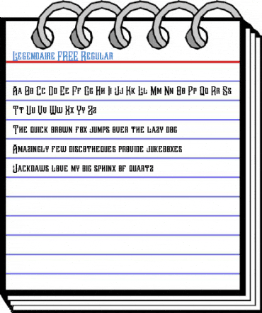 Legendaire FREE Regular Font