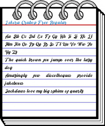 Lekcra Crubop Free Regular Font