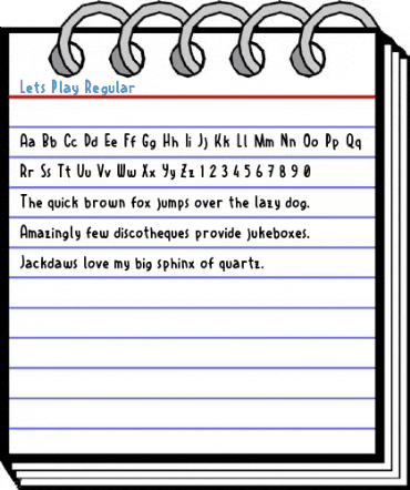 Lets Play Regular Font