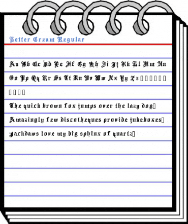 Letter Cream Regular Font
