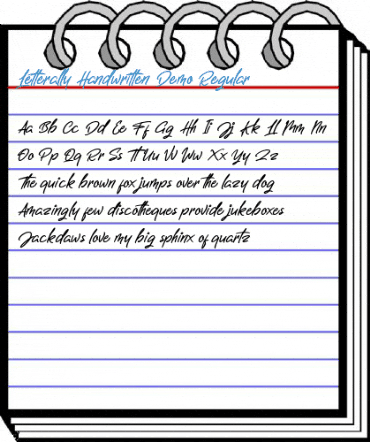 Letterally Handwritten Demo Regular Font