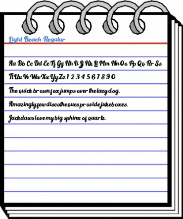Light Beach Regular Font