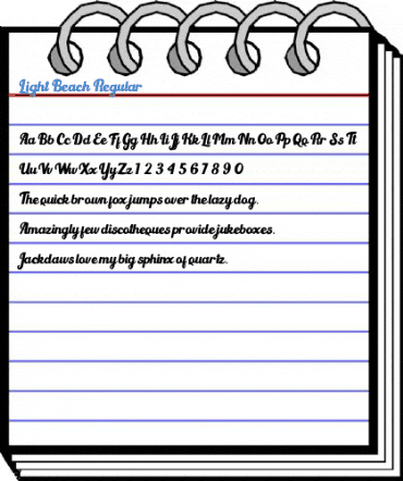 Light Beach Regular Font