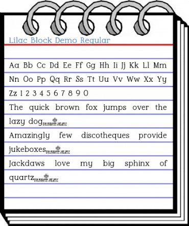 Lilac Block Demo Regular Font