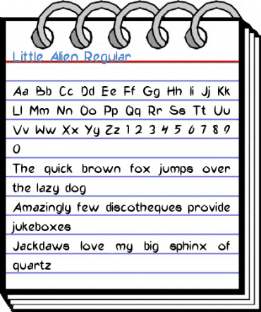 Little Alien Regular Font