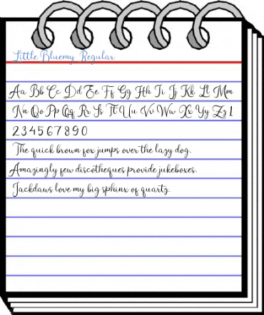 Little Bluemy Regular Font
