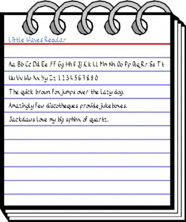 Little Waves Regular Font