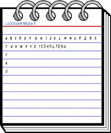 LOCKDOWN BRUSH Regular Font