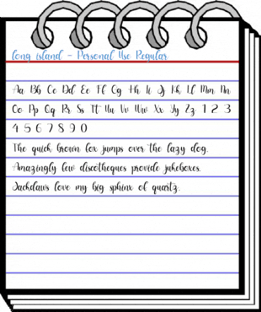 long island - Personal Use Regular Font