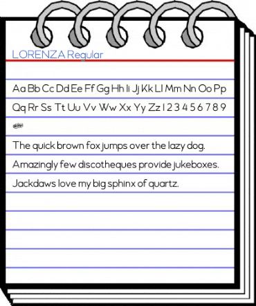 LORENZA Regular Font