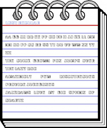 Lost Regular Font