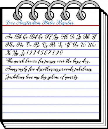 Love Amsterdam Italic Regular Font