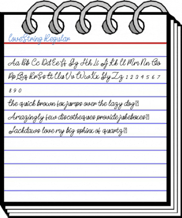 Love String Regular Font