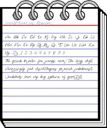 Love_Memories Regular Font