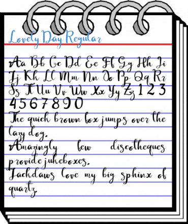 Lovely Day Regular Font