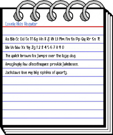 Lovely Kids Regular Font