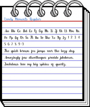 Lovely Moments Regular Font
