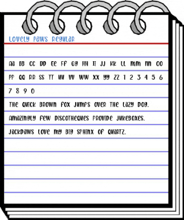 Lovely Paws Regular Font