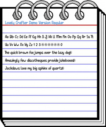 Lovely Crafter Demo Version Regular Font