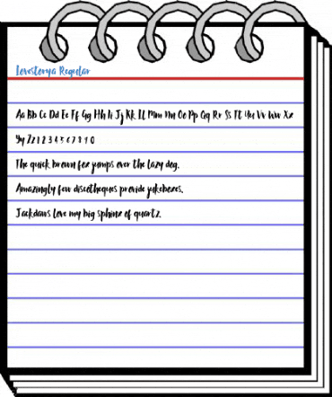 Lovestorya Regular Font