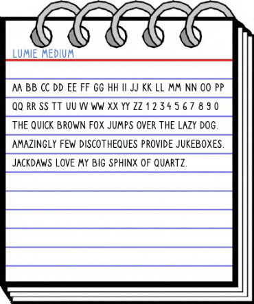 Lumie Medium Font