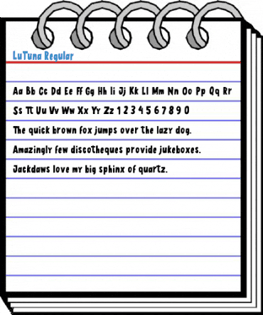 LuTuna Regular Font