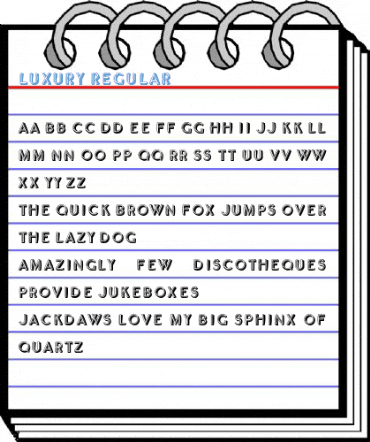 Luxury Regular Font