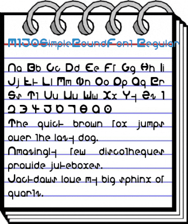 M150SimpleRoundFont Regular Font