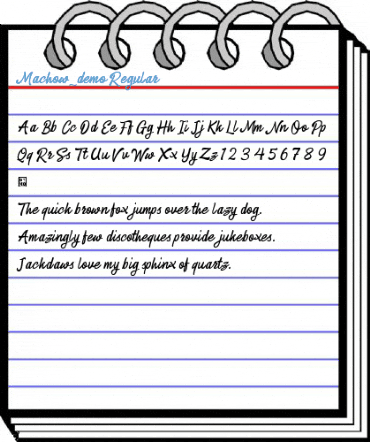 Machow_demo Regular Font
