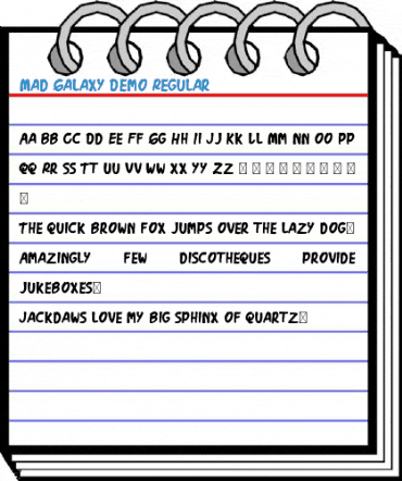 Mad Galaxy Demo Regular Font