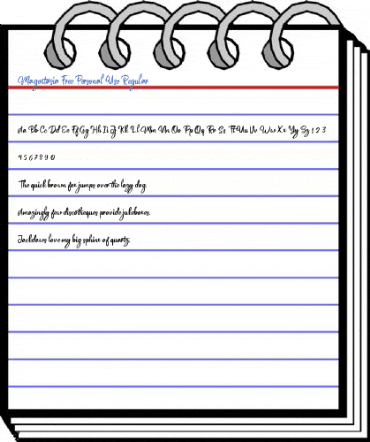Magentasia Free Personal Use Regular Font