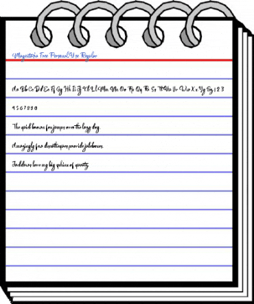 Magentasia Free Personal Use Regular Font