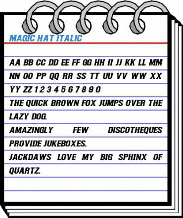 Magic Hat Italic Font