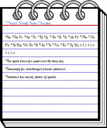 Magier Schrift Solid Regular Font