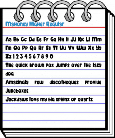 Mahoney Higher Regular Font