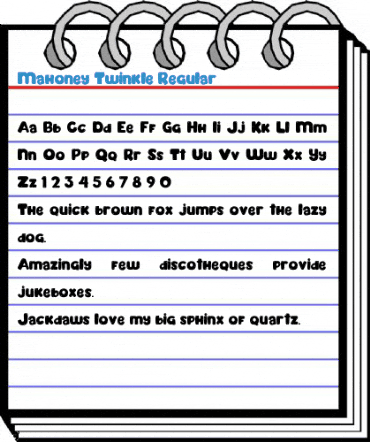 Mahoney Twinkle Regular Font