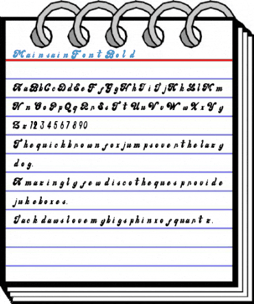 Mainsain Font Bold Font