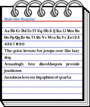 Malcolm Regular Font