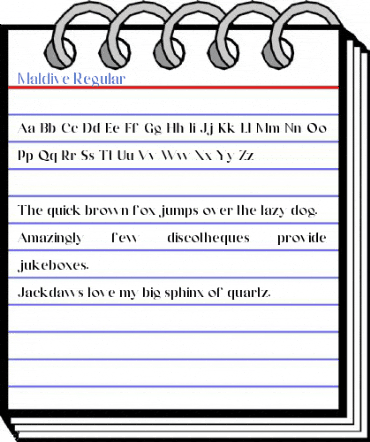 Maldive Regular Font