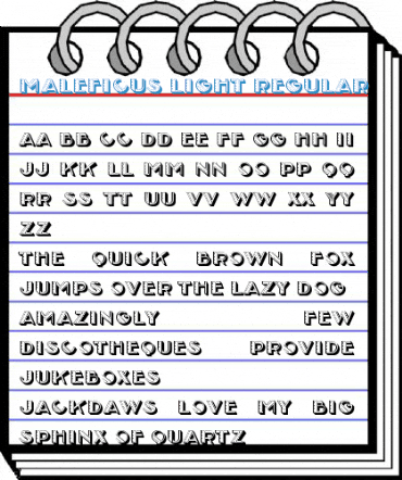 Maleficus Light Regular Font