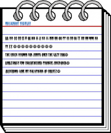 Malignant Regular Font