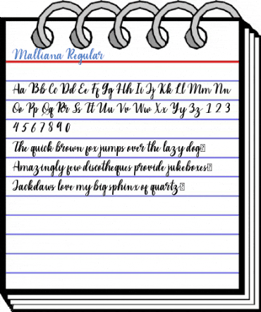 Malliana Regular Font