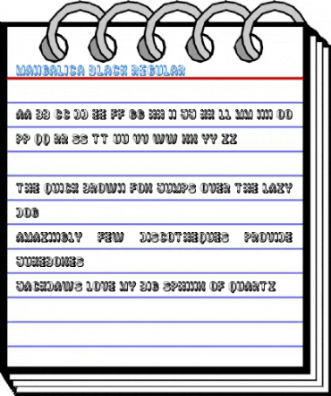 Mangalica Black Regular Font