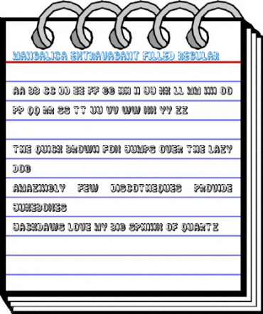 Mangalica Extravagant Filled Regular Font