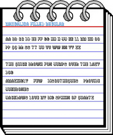 Mangalica Filled Regular Font