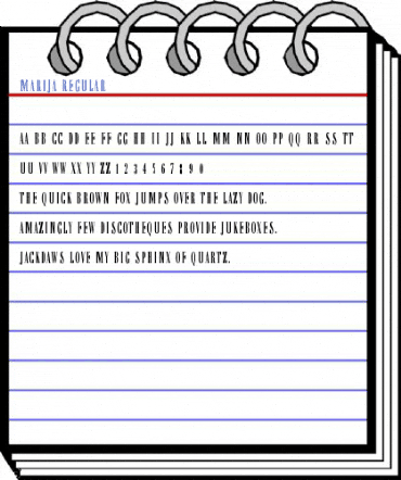 Marija Regular Font